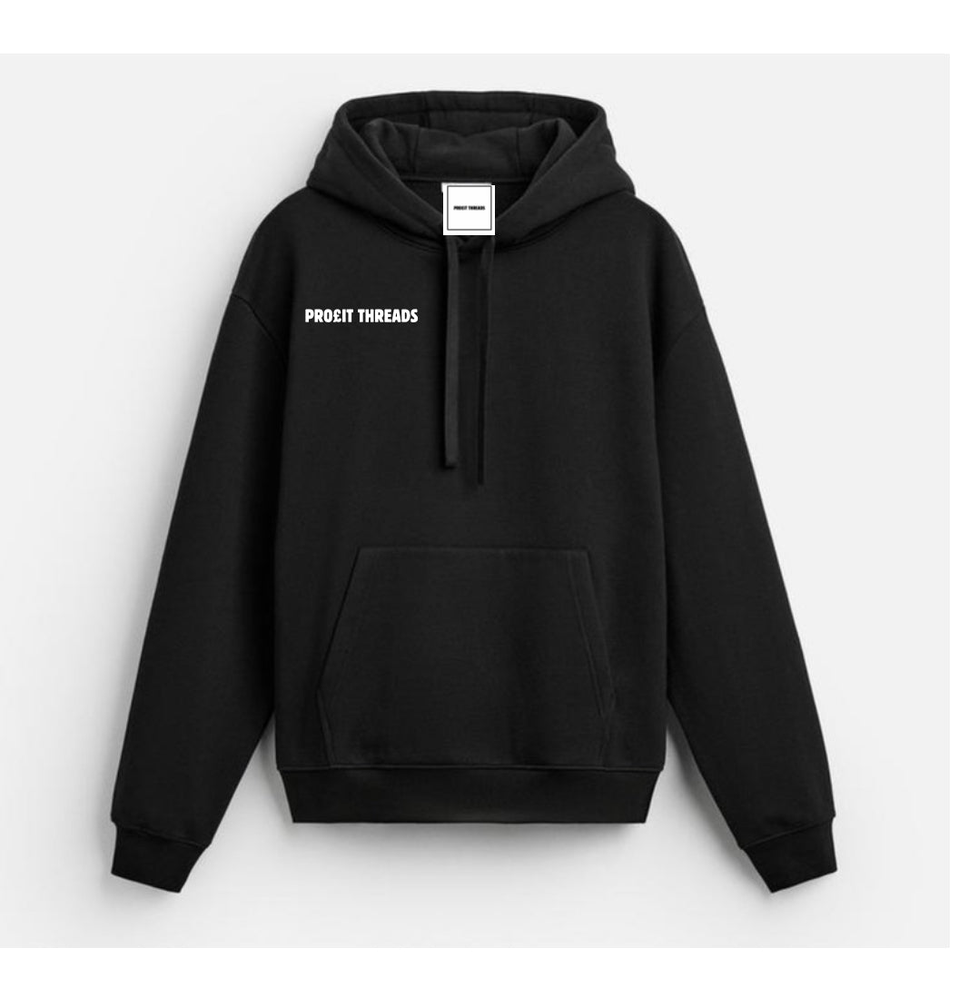 Profit threads bubble hoodie black