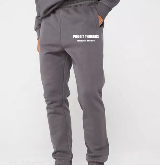 Profit threads bubble joggers grey marl