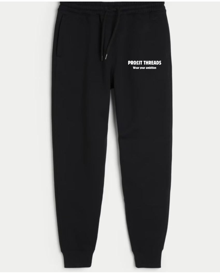 Profit threads bubble joggers black