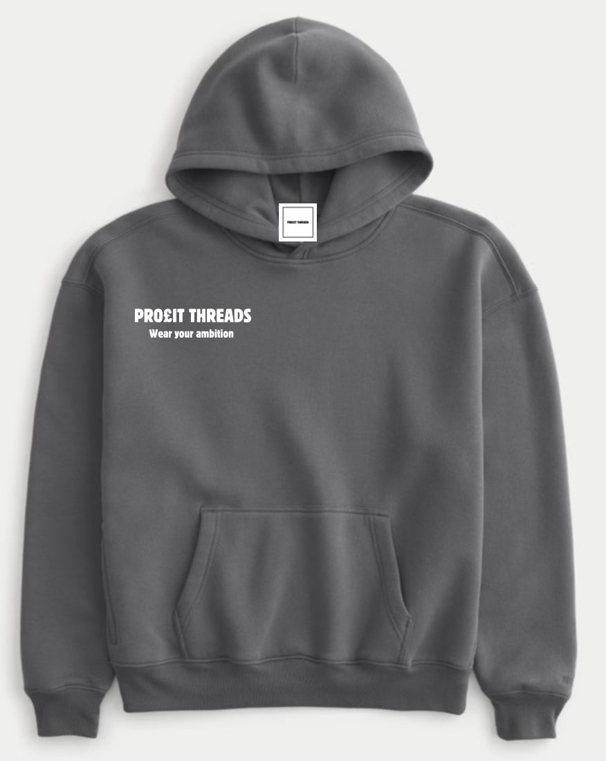 Profit threads bubble hoodie grey marl